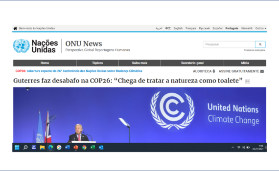 Read more about the article COP26: cobertura especial da 26ª Conferência das Nações Unidas sobre Mudança Climática